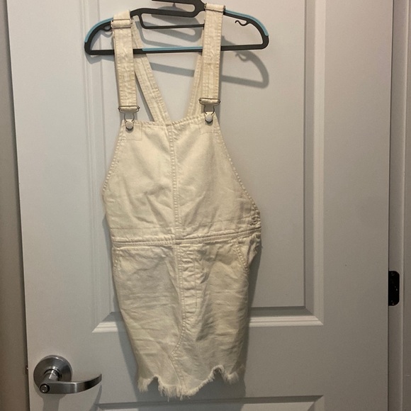 Free people distressed overall dress - Picture 1 of 3